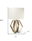Gold Geometric Design Table Lamp