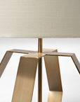 Gold Geometric Design Table Lamp