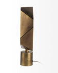 Golden Geometric Halo Table Or Desk Lamp