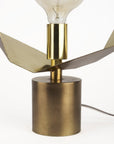 Golden Geometric Halo Table Or Desk Lamp
