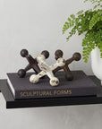 Set Of Three Iron Jack Sculptures