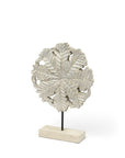 Petite Wood And Metal Floral Decor Piece