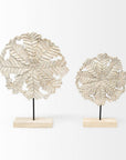 Petite Wood And Metal Floral Decor Piece