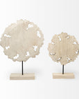 Petite Wood And Metal Floral Decor Piece