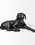 Black Metal Labrador Dog Sculpture