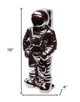 Over The Moon Silverplated Astronaut Sculpture