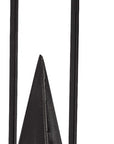 Black Metal Framed Pyramid Sculpture