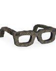 Eugene Rustic Brown Wooden Eyeglass Sculpture