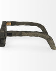 Eugene Rustic Brown Wooden Eyeglass Sculpture