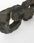 Eugene Rustic Brown Wooden Eyeglass Sculpture