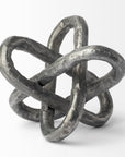 Petite Silver Metal Chain Link Sculpture