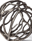 Silver Metal Tree Branch Sculpture