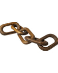 Brown Wooden Chain Link Decor Piece