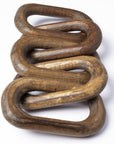 Brown Wooden Chain Link Decor Piece