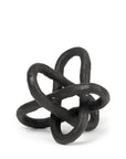 Petite Black Metal Chain Link Sculpture