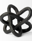 Petite Black Metal Chain Link Sculpture