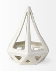 9" White Stainless Steel Tabletop Sculpture