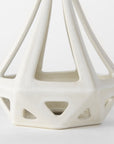 9" White Stainless Steel Tabletop Sculpture
