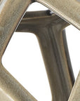 Khaki Crackle Glaze Ceramic Geometric Sculpture