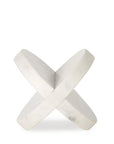 Petite White Marble Circular Sculpture