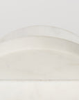 Petite White Marble Circular Sculpture
