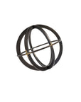 Petite Black Metal Circular Decorative Object