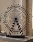 Metal And Wood London Eye Moveable Sculpture