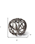 Petite Silver Metal Tree Branch Sculpture