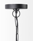 Black Metal Sphere Pendant Hanging Light
