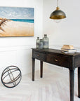 Rustic Gold Tone Metal Dome Hanging Light