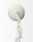 Whitewash Beaded Ball Hanging Pendent Light