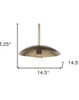 Hammered Gold Metal Hanging Pendant Light