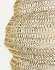 Gold Metal Wire Mesh Hanging Pendant Light