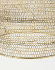 Gold Metal Wire Mesh Hanging Pendant Light