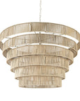 Light Brown Six Tier Hanging Chandelier