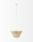Light Brown Six Tier Hanging Chandelier