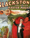 Vintage 1934 Blackstone Magic Unframed Print Wall Art
