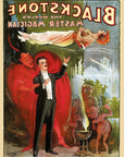 Vintage 1934 Blackstone Magic Unframed Print Wall Art