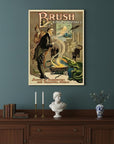 Vintage 1895 Blackstone Magic Unframed Print Wall Art