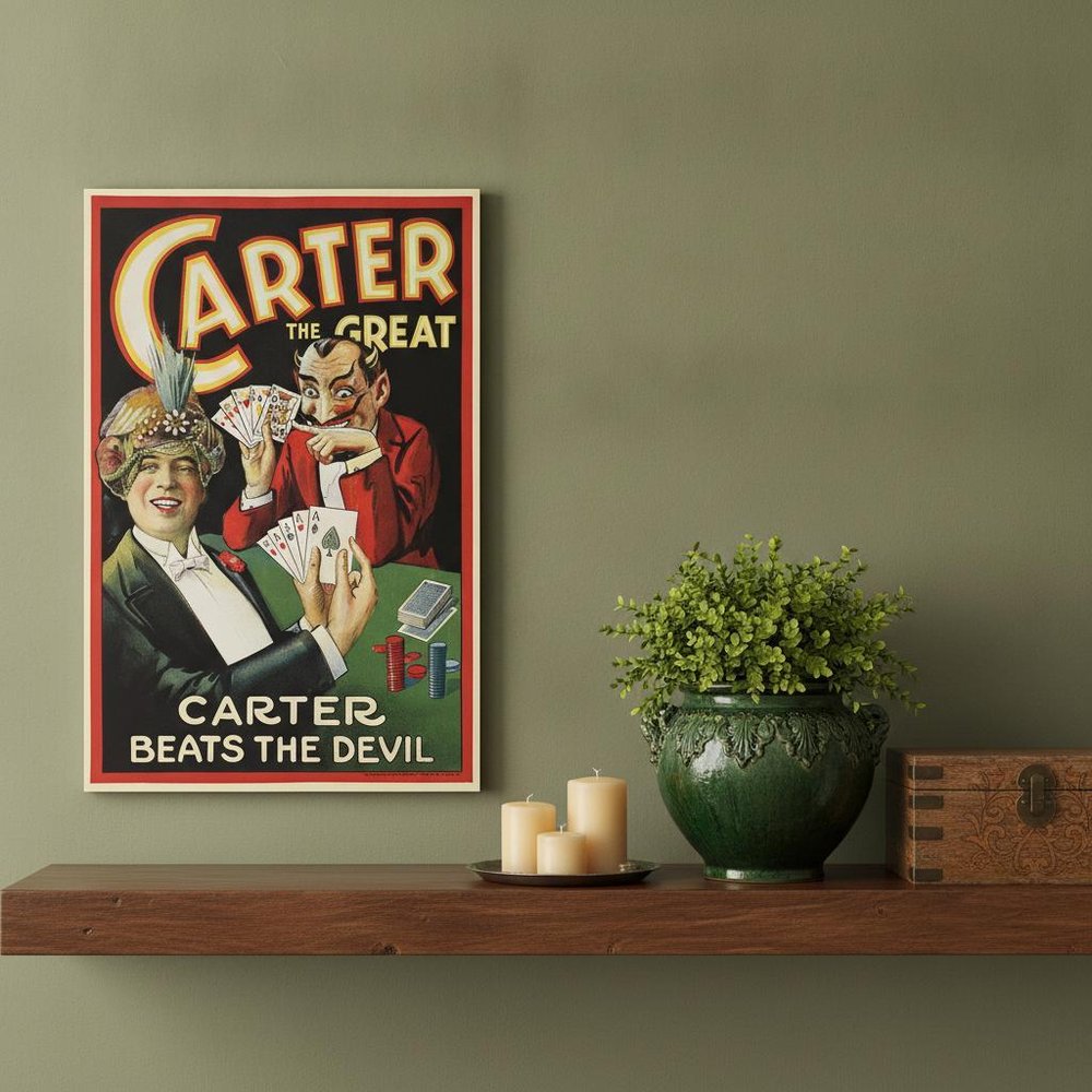 Vintage 1922 Carter Vintage Magic Unframed Print Wall Art