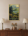Vintage 1920S Adirondack Mountains Unframed Print Wall Art