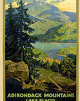 Vintage 1920S Adirondack Mountains Unframed Print Wall Art