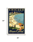 Vintage 1929 Chicago Vacation Travel Unframed Print Wall Art