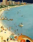 Vintage 1929 Chicago Vacation Travel Unframed Print Wall Art
