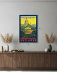 Washington Dc Vintage Travel Unframed Print Wall Art