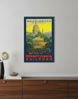 Washington Dc Vintage Travel Unframed Print Wall Art