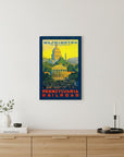 Washington Dc Vintage Travel Unframed Print Wall Art