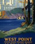West Point New York Vintage Travel Unframed Print Wall Art