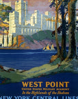 West Point New York Vintage Travel Unframed Print Wall Art