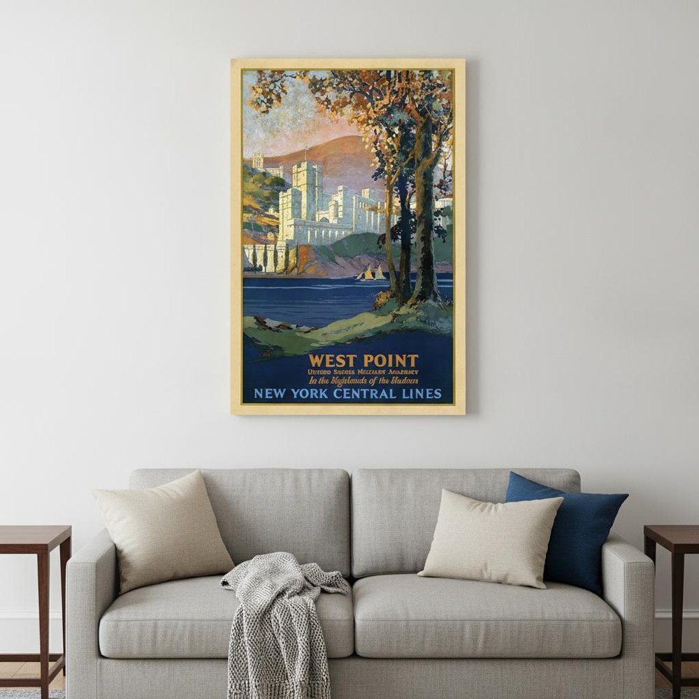 West Point New York Vintage Travel Unframed Print Wall Art